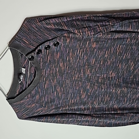 Roxy XL purple and gray long sleeve shirt - Picture 2 of 7